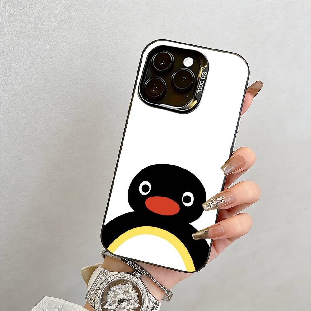 Мультяшный чехол для телефона iPhone 17,16,15,14,13,12,11 Plus,Pro Max,XS,Цветной Серебряный Внутренний Чехол