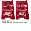 1/2Pcs Overstimulated Warning Sign Hair Claw Strong Grip Thick Hair Funny Yellow Caution Hair