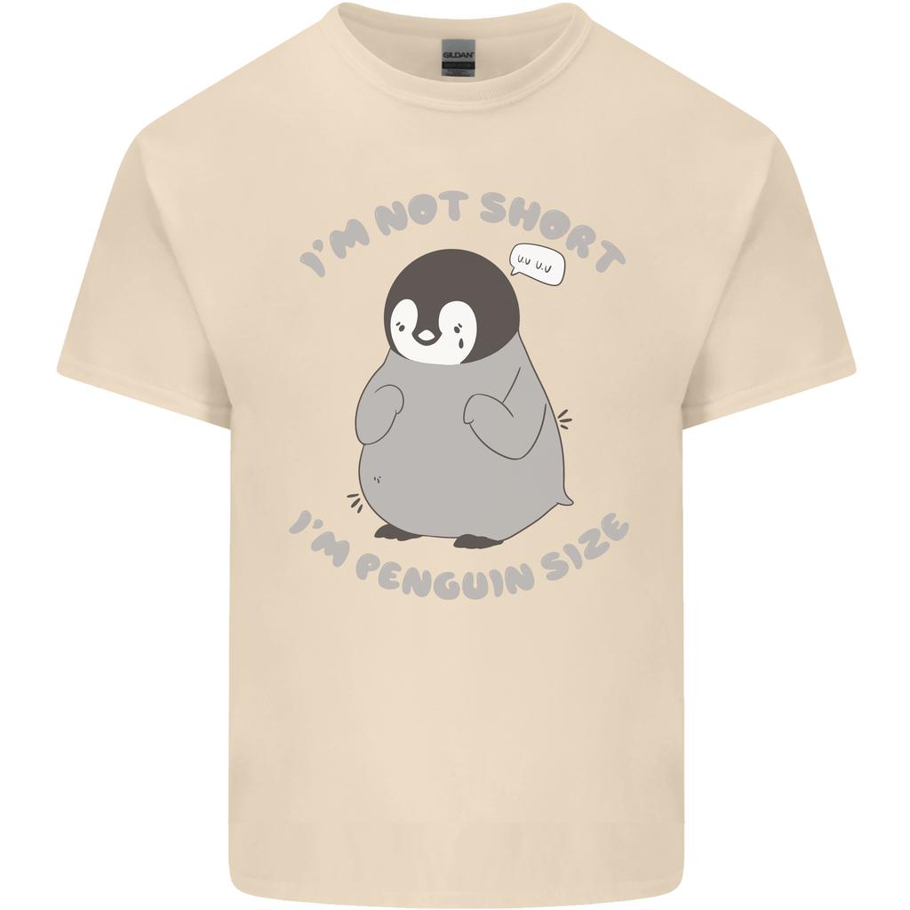 Im Not Short Im Penguin Size Funny Unisexs Light Cotton TShirt