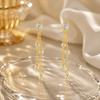 Gold Color Dangling Earrings Tassel Zircon Earrings Charm Drop Earrings  Jewelry