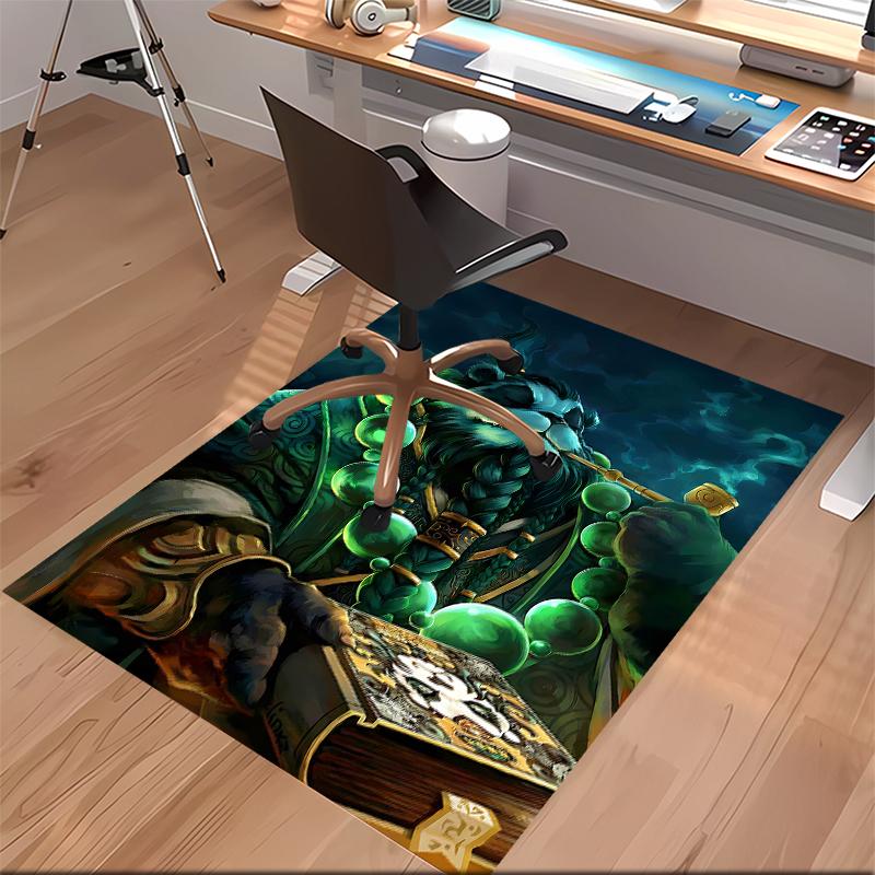 1pc World of Warcraft characters1 Print Area Rug - Soft, Washable Non-Slip Indoor Mat for Office Chairs, Living Room, Home Office Decorative Rug