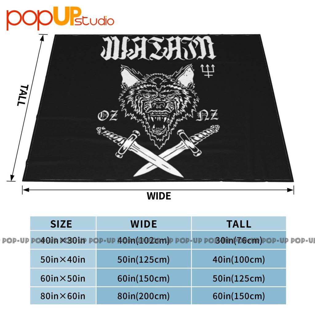 Watain 'Oz Nz Wolf' Ультрамягкое Одеяло Плед Зимнее Покрытие для Дивана Покрывала для Кровати