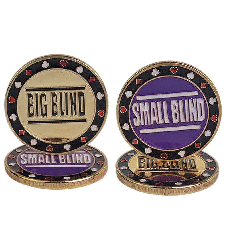 Элегантная кнопка для покера Защитная защита для покерных карт Металлическая фишка Монета Кнопки для шайбы дилера Кнопка большого блайнда Кнопка малого блайнда
