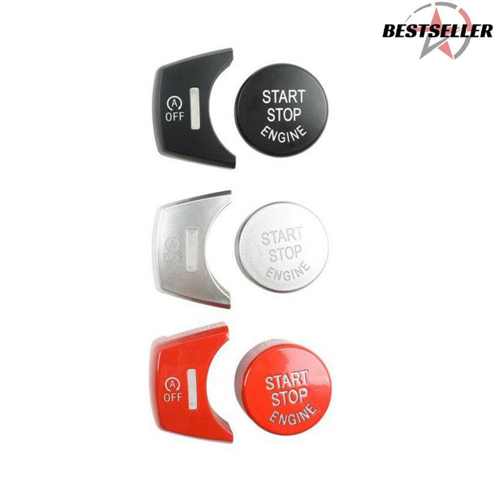 Sale Silver Engine Start Stop Button Cover Kit for BMW 2014-18 X5 F15 2015-18 X6
