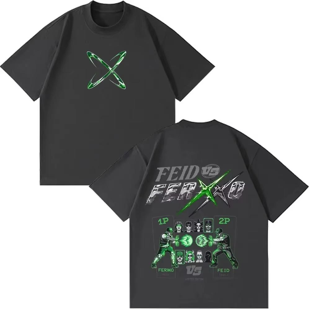 2026 Hot Summer Colombian Reggae Singer Feid Theme Outdoor Casual Trend Fashion Unisex Short Sleeved Tshirt