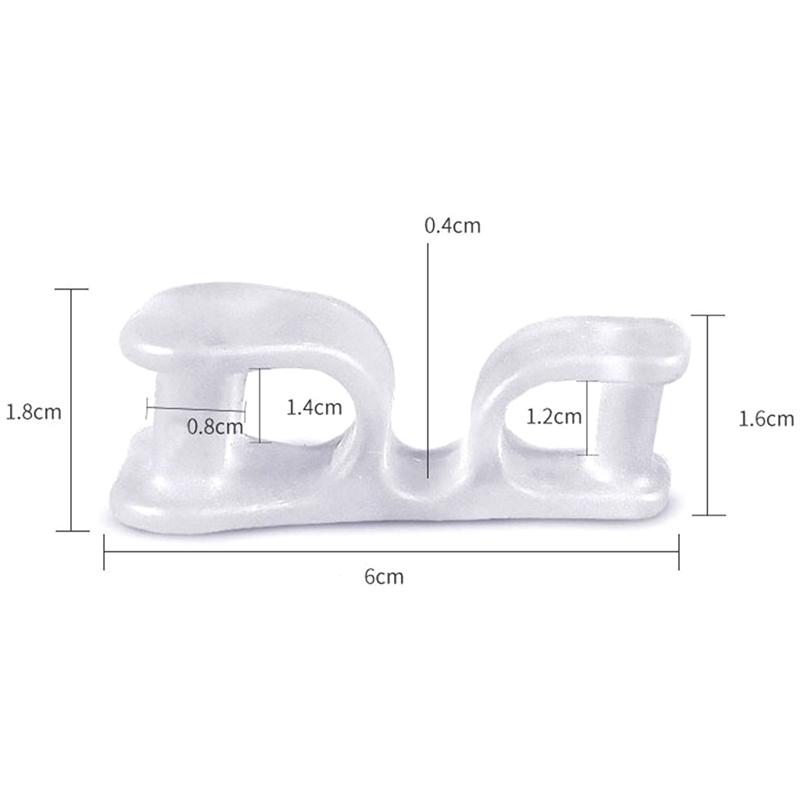 Fashion Thumb Valving Toe Separator Foot Finger Protector Orthotics Pedicure Care Tool