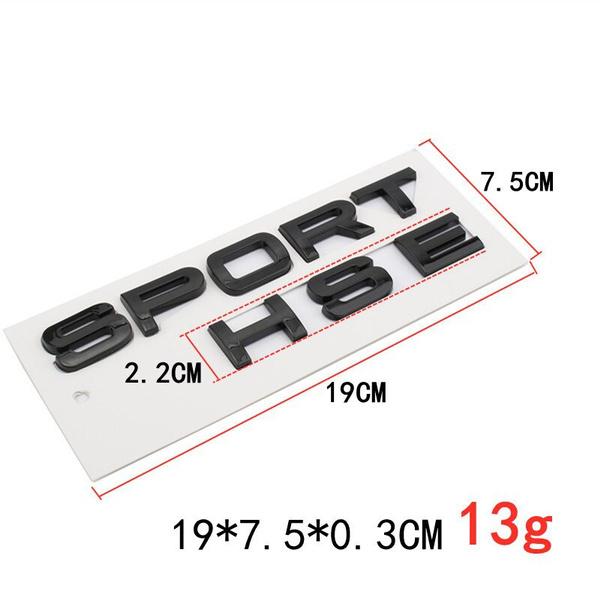 Автомобильные 3D спортивные наклейки с буквами HSE и наклейки, подходящие для Land Rover Range Rover Evoque, спортивный автомобиль, задний багажник, эмблема на кузове, наклейка со значком