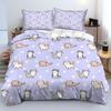 Cute Cats Pattern 3D Printed Quilt Cover Set Cute Animal Style Duvet Cover Pillowcase Home Textiles Soft Comfortable Bedding Set