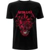 Футболка Metallica Heart Skull приталенная Высококачественная Роскошная Для мужчин и женщин Топ Y2k Лето 2026
