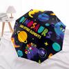 1pc Dinosaurs and Space Elements Umbrella with Plastic Handle,Suitable for All Seasons Home Travel Outdoor UmbrellaDD344