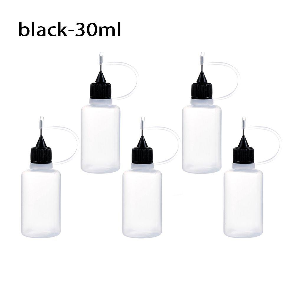 5Pcs 5/10/20/30/50/100ML Plastic Storage Bottles Glue Applicator Bottle for Paper Quilling DIY Scrapbooking Paper Craft Tool