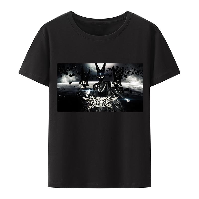 Новое поступление BABYMETAL Heavy Metal Electroacoustic Band Футболка Rock Band Унисекс и для женщин Подарочная футболка для отдыха на улице в стиле хип-хоп Модная футболка
