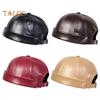 Купольная шляпа, большая окружность головы, эластичная шляпа в виде черепа, дышащая, мягкая, удобная, однотонная, из искусственной кожи, шляпа для мужчин среднего возраста