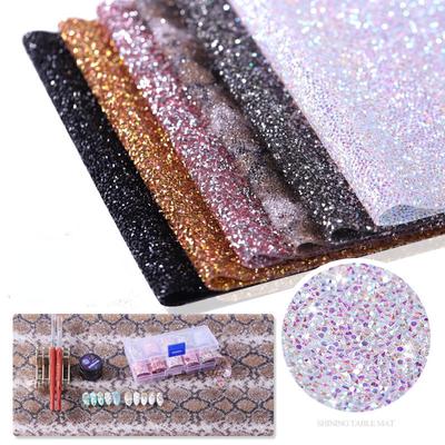 Коврик для ногтей Diamond Scrub, подушка для салона, подушка для практики, блестящая складная моющаяся подушка, коврик для маникюра и дизайна ногтей, инструмент