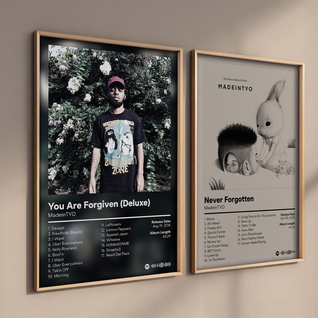 Pop Rap Music Album Cover Artist MadeinTYO Poster Aesthetic Rapper Hip Hop Rock Sincerely Tokyo Canvas Art Room Home Wall Decor