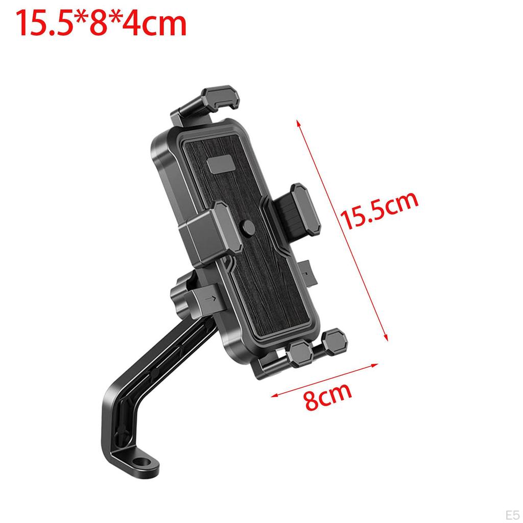 Держатель для телефона на мотоцикле, держатель для велосипеда, зажим с пятью когтями для телефонов от 4,7 до 7,2 дюйма, велосипед