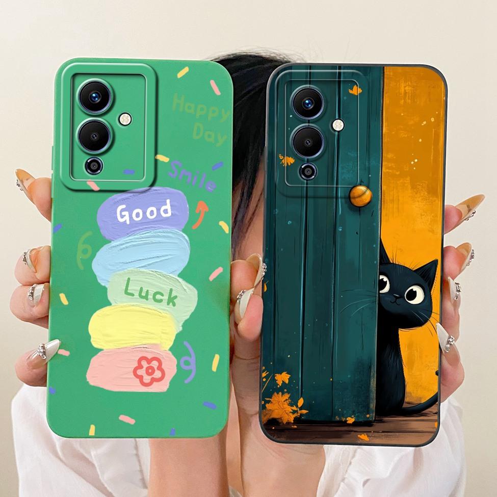 Чехол для телефона Infinix Note 12 5G X671 Чехол для Infinix Note 12 Pro 5G X671B Покрытие Модный Мультяшный Милый Смешной Расписной Силиконовый