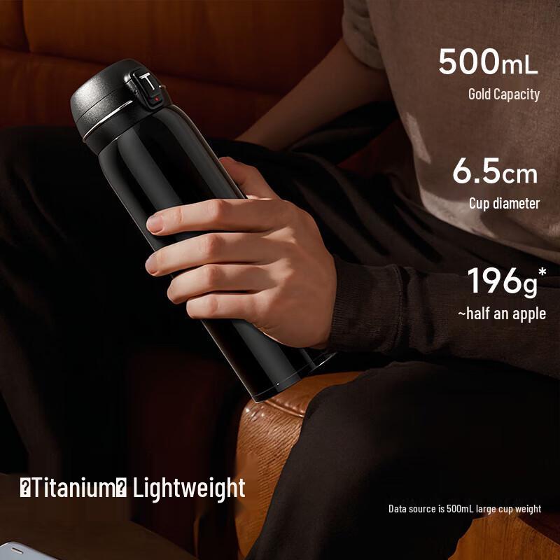 Термокружка TOMIC 60211Ti из чистого титана для чая
