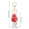 Super Flash Car Key Ring Rhinestone Bag Pendant Fashion Ocean Seahorse Keychain  For Women Bag