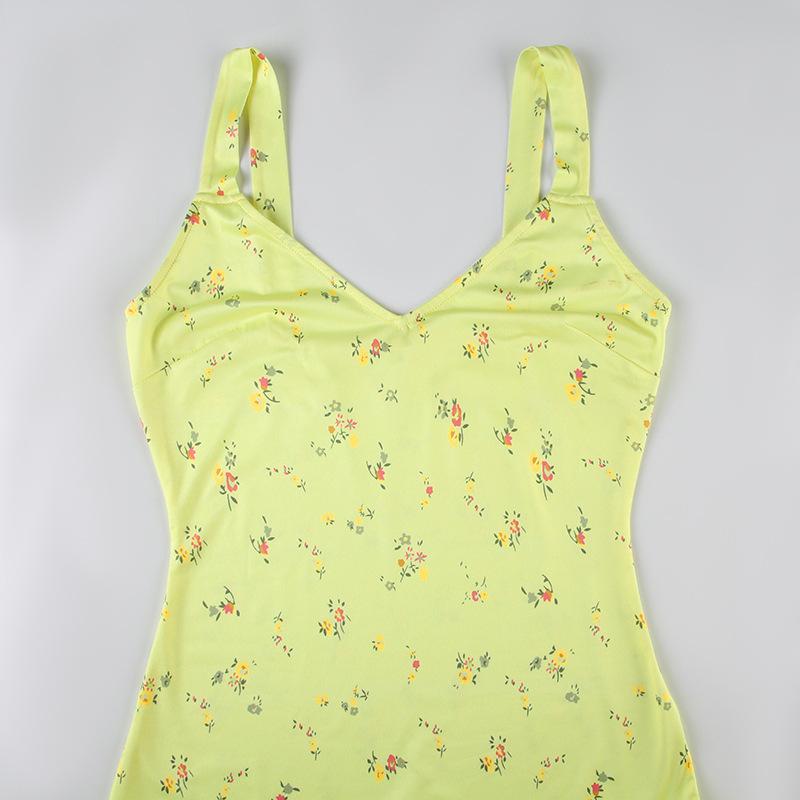 Летнее тонкое пляжное платье с высокой талией женское с V-образным вырезом без рукавов сексуальное длинное платье с открытой спиной с цветочным принтом Femme элегантные платья для отдыха на бретельках женские