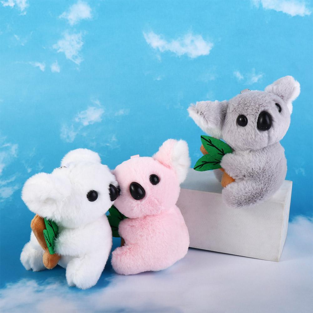 Auto Animal Keychain Bag Pendants Doll Plush Toy Koala Doll Plush Koala Key Chain Plush Keyring