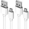Кабель micro usb [Комплект из 2 1м+2м] Micro USB 2.4A для быстрой зарядки и высокоскоростной передачи данных Удаленная работа Удаленная работа KindleKindle,Galaxy Xperia
