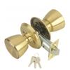 MCM 508 Knob with Key Brass Plated 70 Mm Entry.