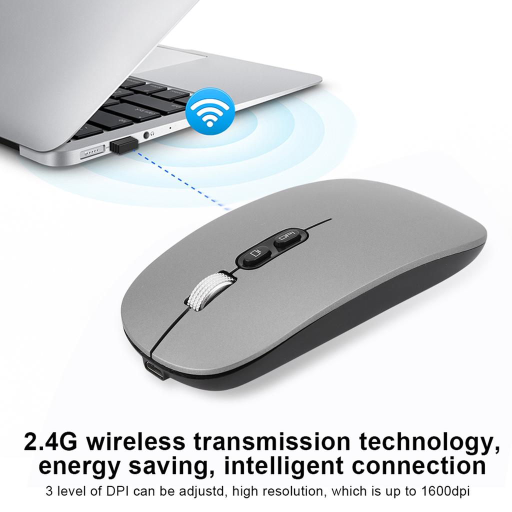 2.4Ghz Wireless Rechargble Mouse Ergonomic Computer Optical Mice for