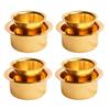 Латунная кофейная чашка Давара/Дабара и стакан для подачи фильтрованного кофе/чая/Традиционный набор кумбаконама Дабара Матовый - 150 мл (Простой, Набор из 4 штук)