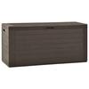 VidaXL Garden Storage Box Storage Chest Outdoor Storage Box Patio Terrace Brown 49443