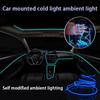 Interior Ambient Light, Car Wiring Free Decorative Light Strip, USB Ambient Cold Light Modification, Central Control Light Strip