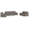 VidaXL 3-piece Sofa Set Taupe Fabric, Sofa, Sofa Seat, Recliner Sofa, Comfort Sofa, TV Armchair 3278294