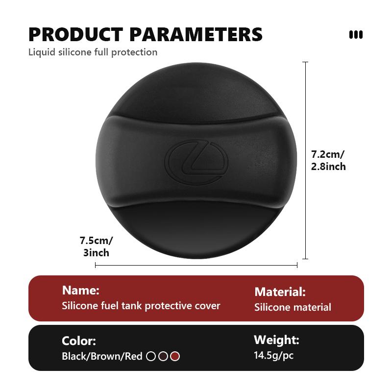For Lexus Car Tank Cap Silicone Fuel Tank Oil Cover Trim Accessories IS350 ES350 IS250 IS460 IS220h IS300 LX570 UX250h AEV1