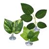 Betta Fish Leaf Pad Simulating Colorfast Odorless Fish Hammock Resting Leaf with Suction Cup for