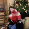 Atmosphere Large Square Tassel Pull Soft Waxy Scarf Autumn and Winter Women's Thickened Warm Versatile Mohair Scarf