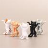 Funny Cat Doll Ornaments Kawaii Cats Pen Holder Plastic Crafts Earphone Support For Room Office Desk Accessories Home Decoration