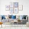 6 Pcs Coastal Christian Wall Art Blue Seashell Scripture Quote Wall Decor Pictures Coastal Granddaughter Preppy Religion Aesthetics Posters Prints