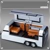 1/32 Cyber Toy Truck Pickup Alloy Car Model Diecasts Off-road Vehicles Truck Car Model Sound Light Kids Toys Gift With Suitcase