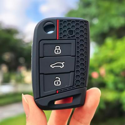 Чехол для ключей для VW Golf 7 GTI POLO T-Cross T-Roc Touran Tiguan Skoda Octavia Rapid kodiaq Fabia Seat Ibiza leon Ateca Arona