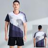 Quick-Dry Breathable Badminton Set Men Women Tennis Volleyball Training Competition Team Uniform