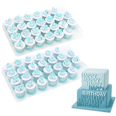 26 шт./компл., форма для торта с заглавными буквами, верхняя и строчная форма для печенья с алфавитом, пластиковая форма для плунжера, форма для печенья