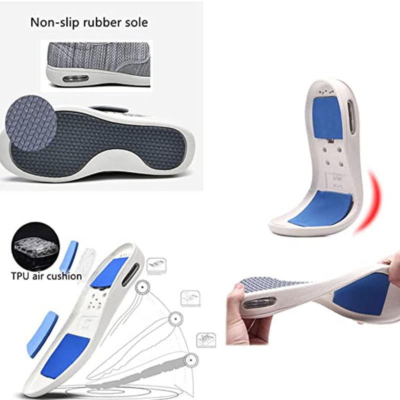 Мужская и женская обувь для диабетиков очень широкой ширины с регулируемыми кроссовками, удобная для пожилых людей с опухшими ногами в помещении и на открытом воздухе