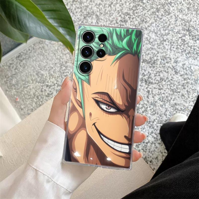 Cool One-Pieces Luffy Zoro Anime S26 Ultra Case For Samsung Galaxy S25 S26 S24 S23 Ultra S22 S20 Plus S21 FE A57 5G Phone Cover