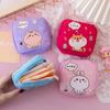 Cute Mini Cosmetic Bag Cartoon Coin Purse Portable Women Small Pouch Makeup Organizer Case Sanitary Napkin Lipstick Storage Bag