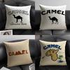 Роскошная наволочка C-Camel Летняя дышащая льняная органическая ткань Двусторонняя печать Наволочка для диванной подушки Домашний декор