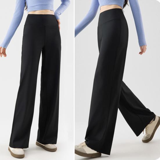 Women Yoga Pants High Waist Wide Leg Pants Breathable Lounge Trousers Spring Autumn Floor Length Pants for Women