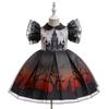 Halloween Skeleton Pumpkin Witch Costumes for Girl Carnival Christmas Ghost Vampire Bat Birthday Party Dress Cosplay Kids Clothe