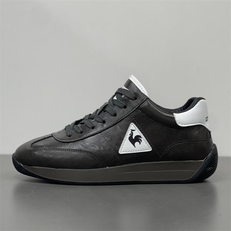 Мужские зимние кожаные кроссовки 2025 Rooster Forrest Gump с флисовой подкладкой: Теплые, из натуральной кожи, низкие спортивные туфли