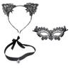 Ears Headband Cat Costume Set Lace Choker Cat Costume Accessories  Party Accessories