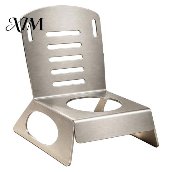 Barbecue Chicken Support Vertical Roaster Stand, 304 Stainless Steel BBQ Can Holder Beer Rack for Grill, Outdoor Camping Rotisserie Rack, Nonstick